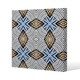 image 1 of Abstract geometric roughly hatched shapes colored with hand drawn brush stokes (Canvas Print) 114 x 114 x 4cm
