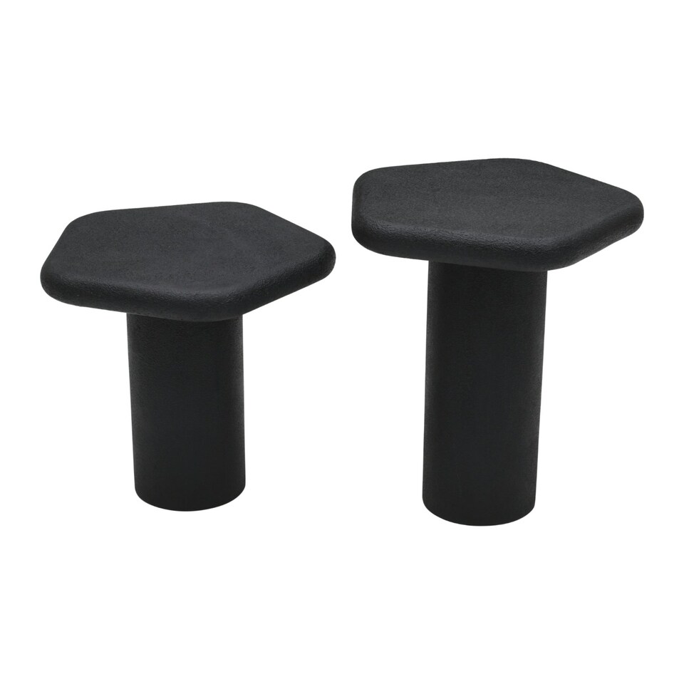 image 1 of Udaipur Pentagon End Table Black
