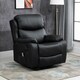 image 2 of HOMCOM Massage Recliner Chair Manual Reclining Chair with Footrest Remote Black