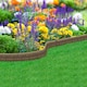 image 1 of Recycled Rubber Garden Lawn Edging Ultra Curve Bricks - Brown - Pack of 1
