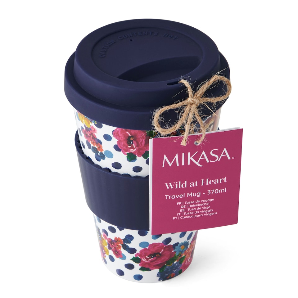 image 1 of Mikasa Wild at Heart Sloth Travel Mug, 370ml Multi