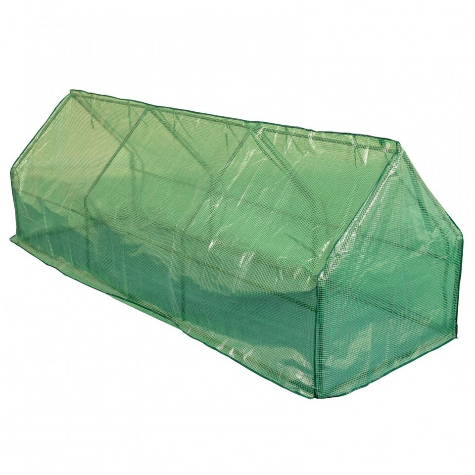 image 1 of Large Steeple Growhouse Garden Plant Greenhouse with Plastic Mesh Cover