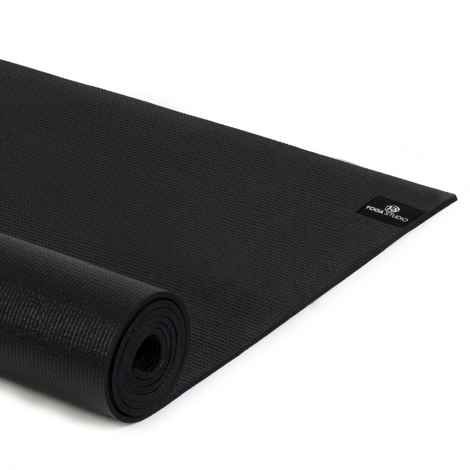 image 1 of Yoga Studio Sticky Yoga Mat 6mm - Black | Black | Black | 183cm x 61cm x 6mm