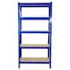 image 5 of Monster Racking T-Rax Heavy Duty Shelving Units, Blue, 75cm W, 30cm D, Set of 6 Blue
