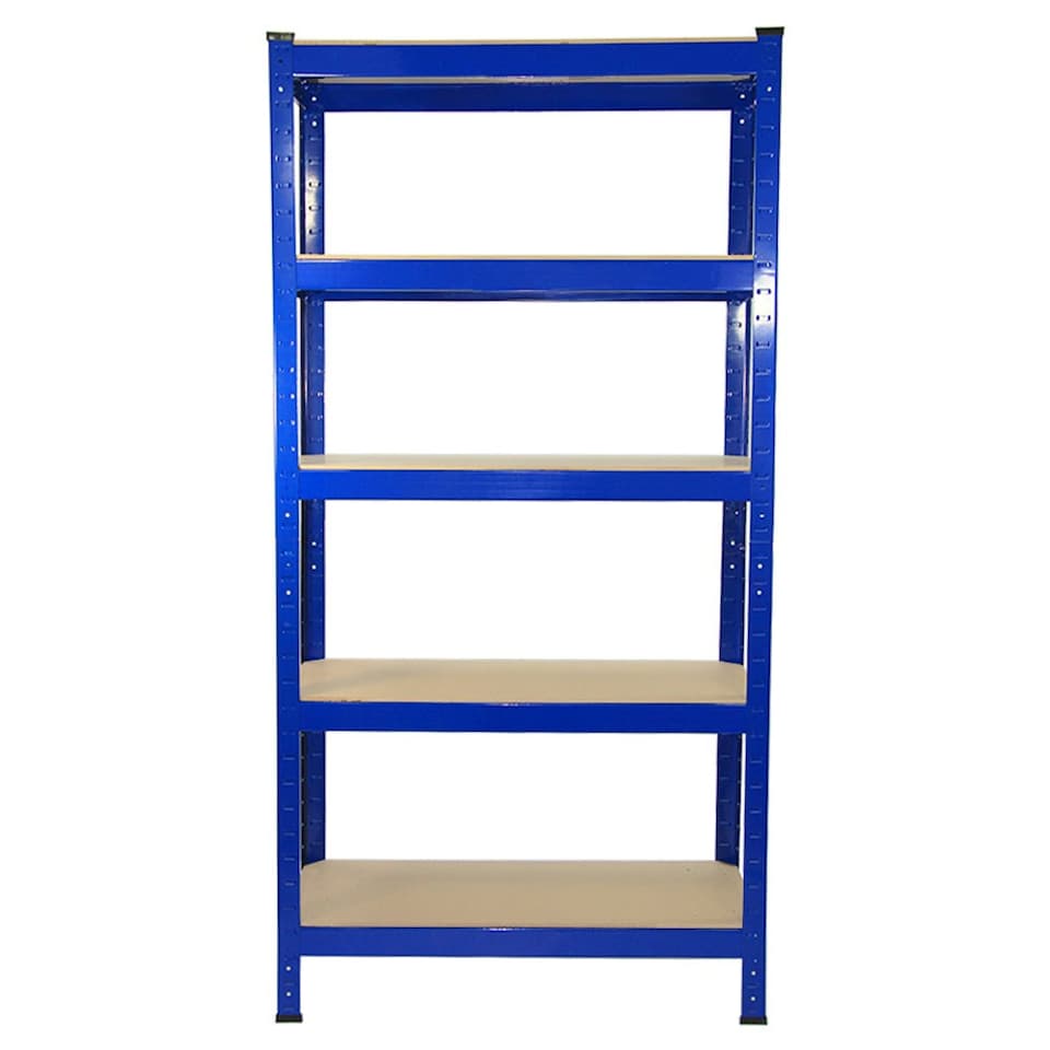 image 1 of Monster Racking T-Rax Heavy Duty Shelving Units, Blue, 75cm W, 30cm D, Set of 6 Blue