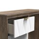 image 6 of Washington 3 Drawer Vanity in White Matt & Vintage Oak (Ready Assembled) | White | White Matt & Vintage Oak