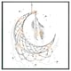 image 4 of Dream catcher with crescent moon (Picutre Frame) White | L