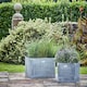 image 10 of Outdoor Hampton Rectangular Planter - Metal - L42 x W54 x H42 cm - Copper | Copper