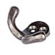 image 3 of Hammer & Tongs Double Coat Hook - W50mm x H35mm - Raw | Grey | Raw | One Size