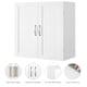 image 4 of Yaheetech Wall Mount Cabinet with Adjustable Shelf | White