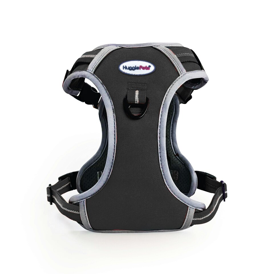 image 1 of HugglePets Activity & Travel Dog Harness Black | XL