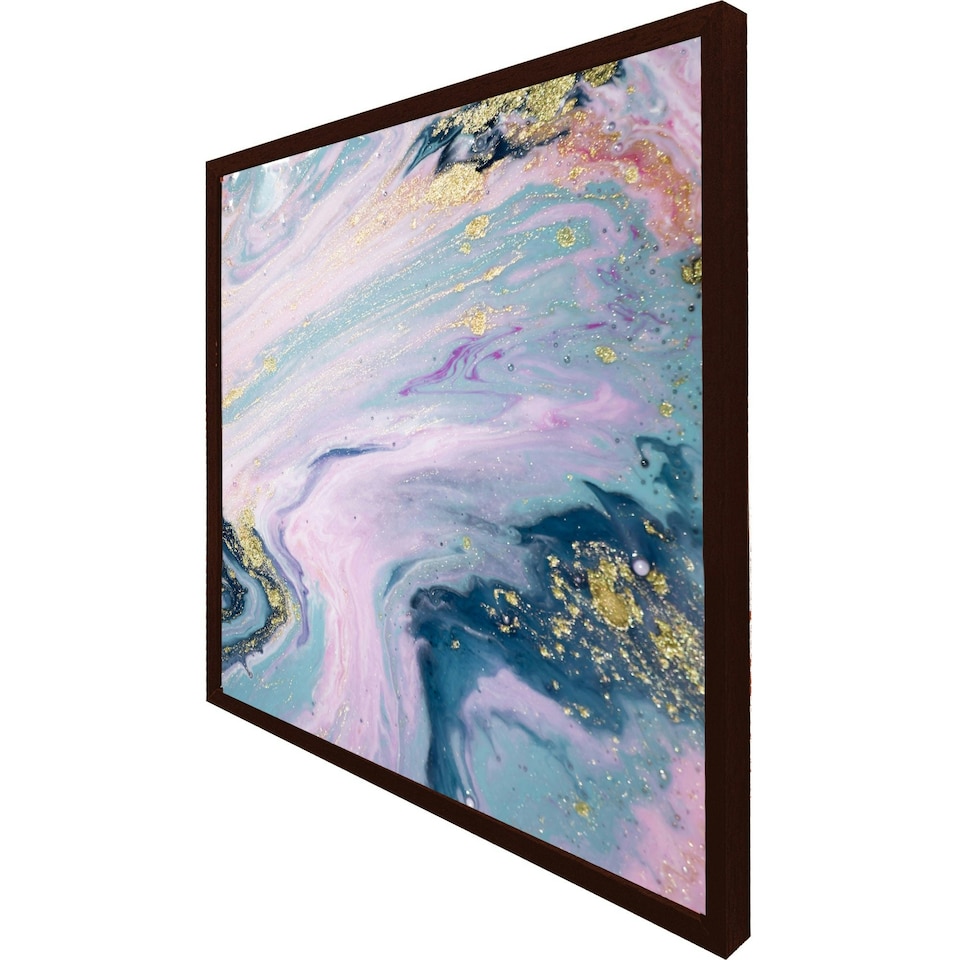 image 1 of Pink & blue marble (Picutre Frame) Grey | XS