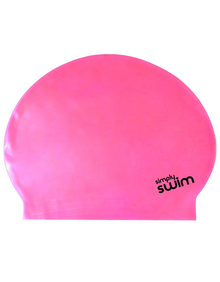 Simply Swim Adult Solid Colours Latex Swim Cap