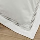 image 3 of Catherine Lansfield Classic Lattice Lace Duvet Cover Set White | White | King