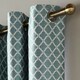 image 2 of Wold Ring Top Lined Curtains - 168cm x 229cm - Teal
