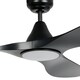image 2 of Eglo Portsea Matte Black Modern 3 Blade Plastic LED Ceiling Fan With Light Black