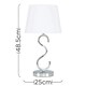 image 3 of ValueLights Modern Sleek Design Polished Chrome Touch Table Lamp With White Light Shade