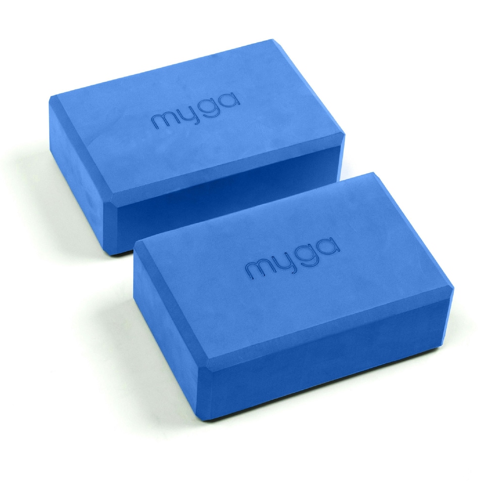 image 1 of Myga Pair of Foam Yoga Blocks - Royal Blue