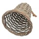 image 4 of Hill Interiors The Noel Collection Wicker Bell Christmas Decoration - Brown - 12cm x 7cm x 7cm