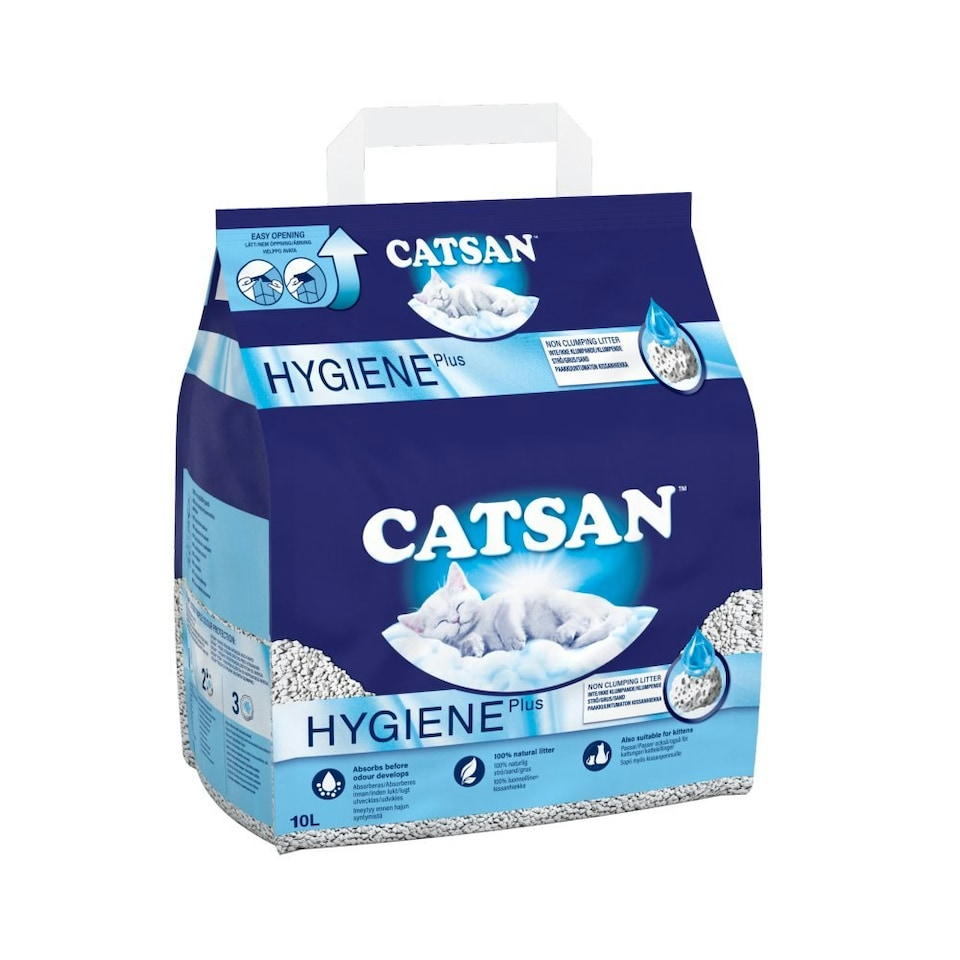 image 1 of Catsan Hygiene Non-Clumping Odour Control Cat Litter 10L (Pack of 1)