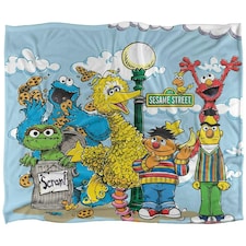 Sesame Street Retro Blanket - Multicoloured - One Size