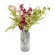 image 6 of 31cm Clear Ridged Glass Vase | White | 31