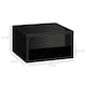 image 3 of HOMCOM Floating Bedside Table Set of 2 Wall Mounted Nightstand W/ Drawer Black
