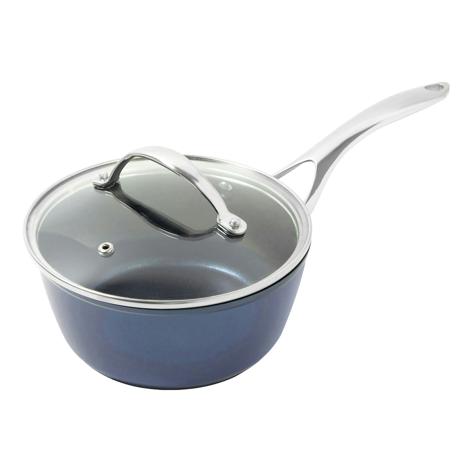 image 1 of Blackmoor 67459 Blue Pro 18cm Saucepan with Lid