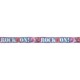 image 1 of Unique Party Rock On Foil Banner - Multicoloured - One Size