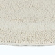 image 4 of Homescapes Luxury Reversible Round Bath Mat - Natural Cream Cream