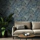 image 1 of Superfresco Easy Richmond Navy Trees Wallpaper Blue | Blue