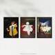 image 5 of Set of 3 Cappiello Vintage Adverts French Alcohol A4 Wall Art Prints | Brown