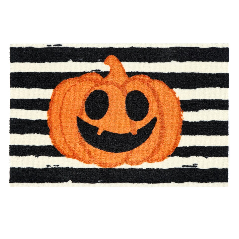 image 1 of My Mat Nylon Indoor Pattern My Pumpkin Stripe 50x75