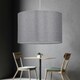 image 5 of Silvery Grey Glitter 30cm Pendant Lightshade Grey