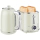 image 2 of HOMCOM Kettle and Toaster Set with LED Screen, 1.7L 3000W Retro Rapid Boil Jug Kettle with Keep Warm Memory Function, 2 Slice Toaster with 6 Browning Controls, Crumb Tray, Grey | Grey