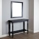 image 3 of Interiors by Premier Large Wall Mirror, Grain Pattern Black Frame Mirror for Home, Office, Closet Black