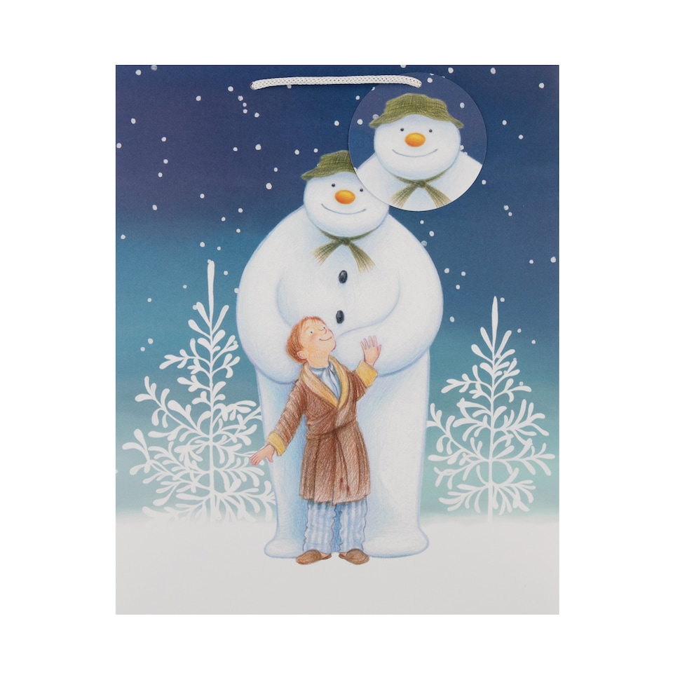 image 1 of Hallmark Pack Of 3 Large Christmas Gift Bags - The Snowman Design