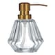 image 1 of Interiors by Premier Modern Lotion Dispenser, Glass Lotion Pump Dispenser With Brass Nozzle, Hand Cream Bottle, Soap Dispenser