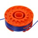 image 5 of SPARES2GO Dual Strimmer Line Spool + Cover Cap Kit compatible with McGregor 350w MET3525 Trimmer