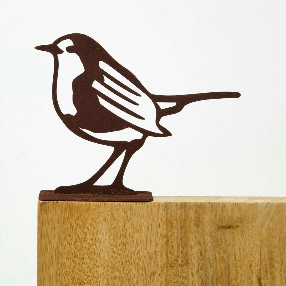 image 1 of Homescapes Steel Robin Fence Topper Brown