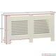 image 3 of Vida Designs Milton Radiator Cover Painted MDF Slatted Cabinet, White, 152cm