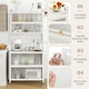 image 8 of COSTWAY 6-Tier Kitchen Pantry Cabinet Buffet Cabinet White White