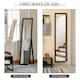 image 4 of HOMCOM Full Length Mirror, Floor Standing or Wall-Mounted Long Mirror, Rectangular Full Body Mirror for Bedroom, Living Room, Black