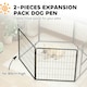 image 3 of PawHut 2 Piece Dog Pen Expansion Pack for 80cm High Pet Playpen for S M Dogs