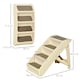 image 7 of PawHut Four-Step Foldable Pet Stairs w/ Non-Slip Mats, for S, XS Dogs - Beige