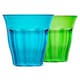 image 5 of Rink Drink Coloured Plastic Tumblers - 250ml - 6 Colours - Pack of 12 | Multi | Multicolour