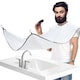 image 1 of Men's Beard Shaving Apron Facial Hair Trimming Bib with Suction Cups Waterproof Hair Catcher for Shaving Grooming & Sink Protection