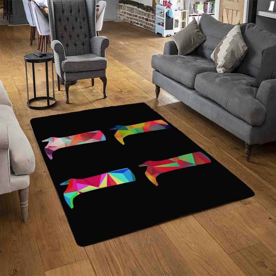 image 1 of Geometric Boots (Rug) Black | XL: 160x230cm