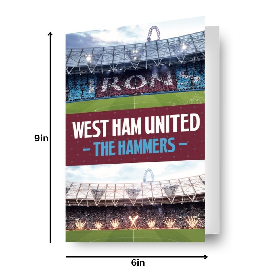 image 1 of WEST HAM FC LENTICULAR 3D-EFFECT CARD