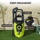 image 7 of DURHAND 1800W High Pressure Washer 150 Bar Pressure 510 Lh Flow HighPerformance Portable Power Washer Jet Wash Cleaner with 6M Hose and Hose Reel for Garden Car Furniture Green